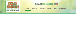 Desktop Screenshot of cedargrounds.ca